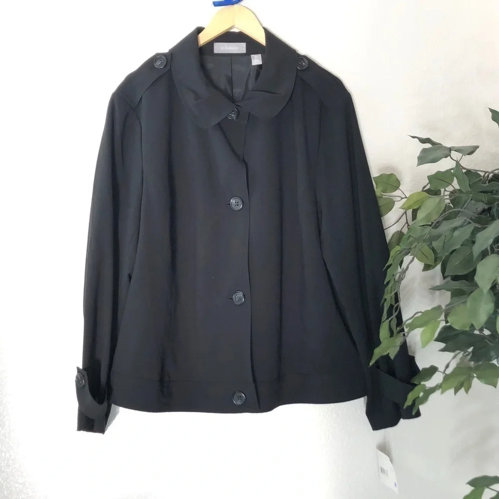 NWT PLUS Liz Claiborne Black Jacket